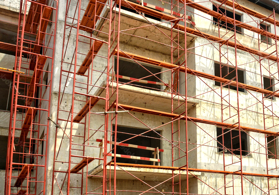 Metal scaffolding